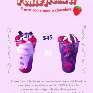 Fresas con Crema